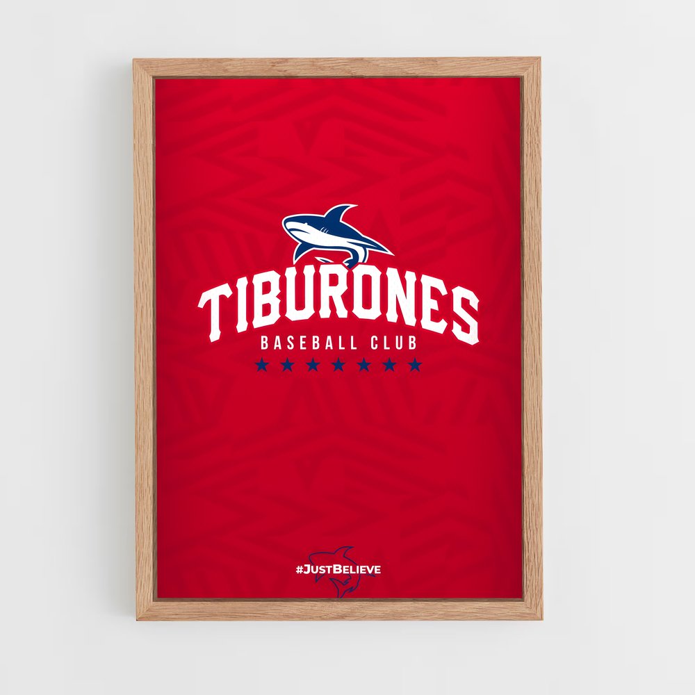 Poster Tiburones NFL – affiche Baseball (vue 4)